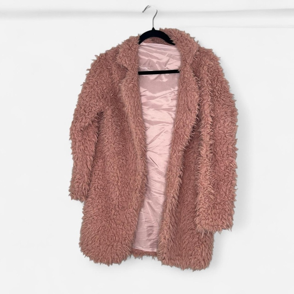 Cozy Mauve Teddy Jacket